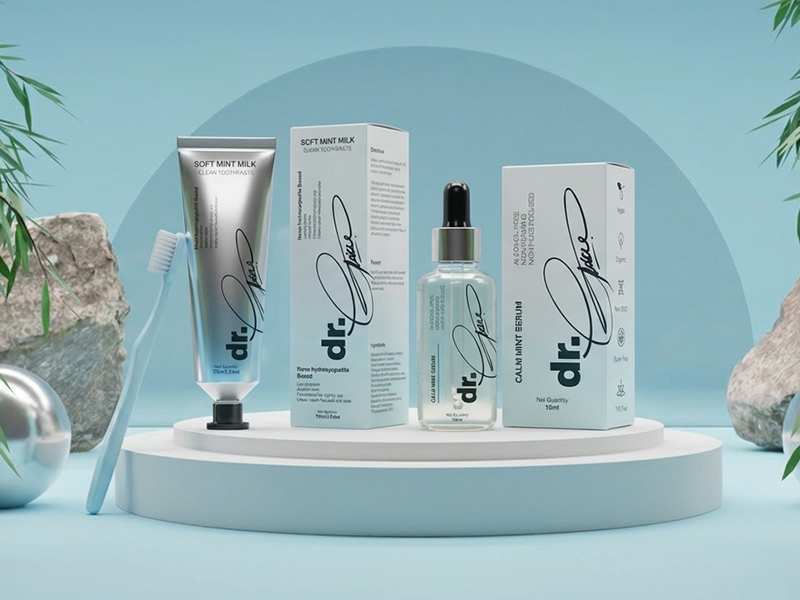 The Brightness Match Set styled on a marble shelf